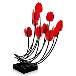 Floral Symphony 74cm Metal Indoor Sculpture