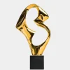 Flow Motion 96cm Gold Metal Indoor Sculpture v3