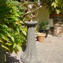 Fluted Armillary 82cm Stone Garden Sundial