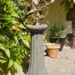 Fluted Armillary 82cm Stone Garden Sundial