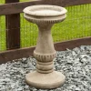 Fluted Design Stone Garden Birdbath