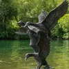 Flying Ducks 82cm Bronze Metal Garden Statue