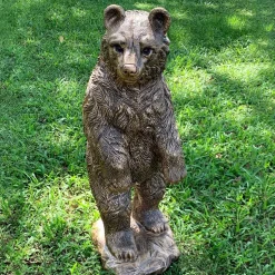 Forest Bear 118cm Bronze Resin Garden Ornament