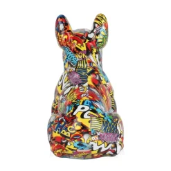 French Bulldog 30cm Comic Art Resin Indoor Sculpture
