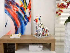 French Bulldog 40cm Multicolour Resin Indoor Sculpture