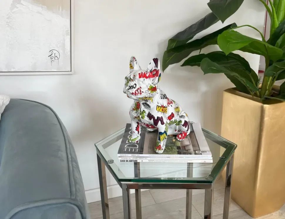 French Bulldog 30cm Pop Art Resin Indoor Sculpture