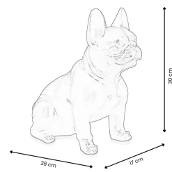 French Bulldog 30cm Pop Art Resin Indoor Sculpture