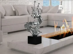 Frozen Motion 86cm Silver Resin Indoor Sculpture