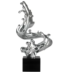 Frozen Motion 86cm Silver Resin Indoor Sculpture