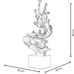 Frozen Motion 86cm Silver Resin Indoor Sculpture