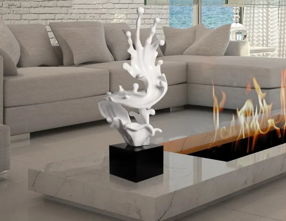 Frozen Motion 86cm White Resin Indoor Sculpture