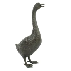Goose 66cm Bronze Metal Garden Ornament