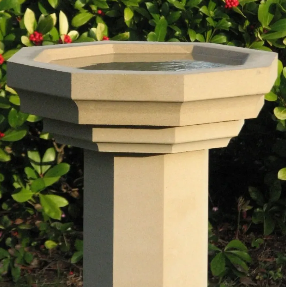 Gothic Design Stone Garden Birdbath