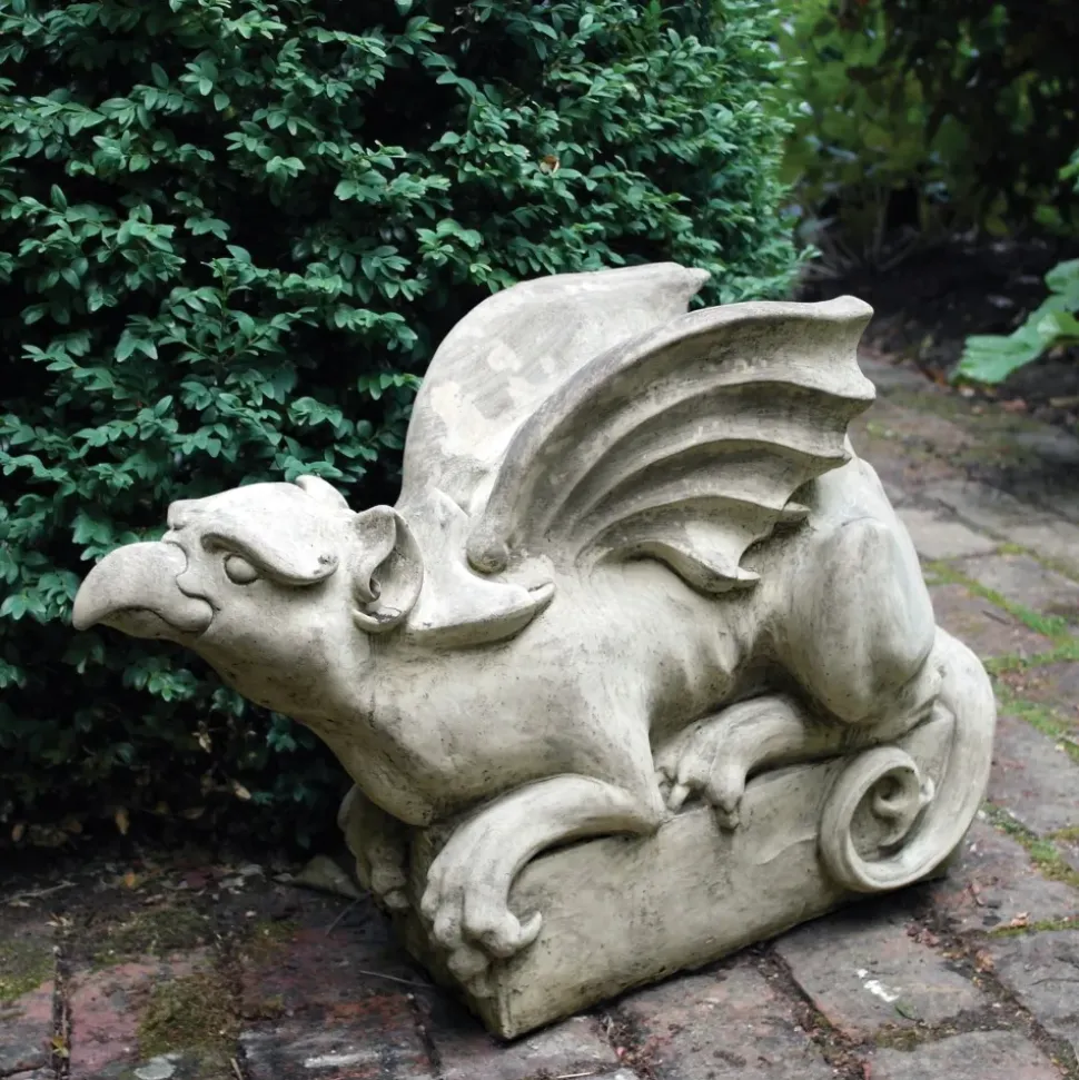 Gothic Griffin Stone Garden Ornament
