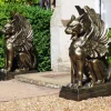 Gothic Griffins Bronze Metal Garden Statues