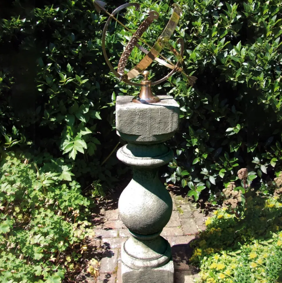 Grand Baluster Armillary Stone Garden Sundial