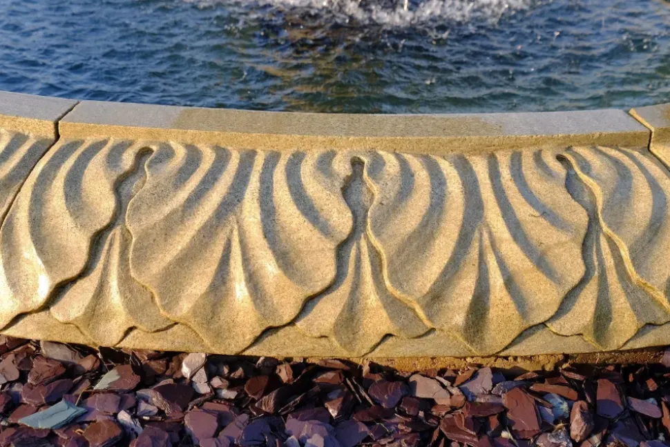 Grand Double Tier 4m Sandstone Stone Water Fountain Feature