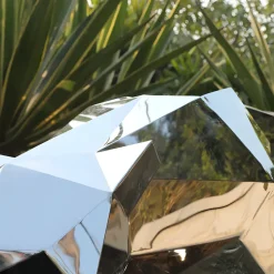 Grand Panther 87cm Geometric Metal Garden Sculpture