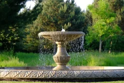 Grand Single Tier 4m Sandstone Stone Water Fountain Feature