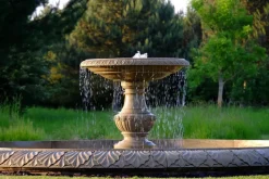 Grand Single Tier 4m Sandstone Stone Water Fountain Feature