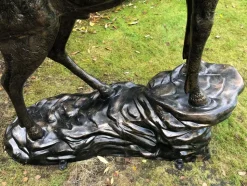 Grand Stag Life-Size 292cm Metal Bronze Garden Statue