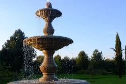 Grand Triple Tier 4m Sandstone Stone Water Fountain Feature