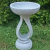 Grasmere Contemporary Granite Resin Garden Birdbath