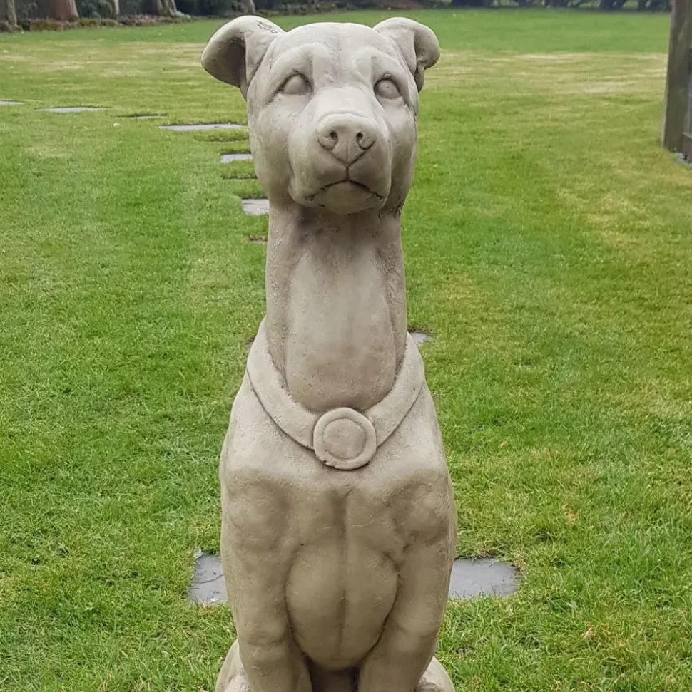 Greyhound 90cm Stone Garden Statue