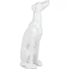 Guardian Greyhound 81cm White Resin Indoor Sculpture