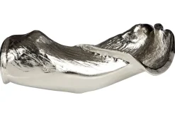 Harmonic Leaf 17cm Silver Metal Indoor Sculpture