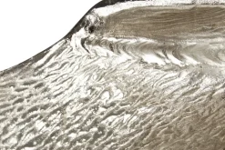 Harmonic Leaf 17cm Silver Metal Indoor Sculpture