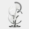 Harmonic Strings 80cm Silver Metal Indoor Sculpture