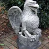 Heraldic Griffin Stone Garden Statue