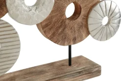 Hollow Orb 35cm Wood Indoor Sculpture