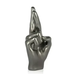 Hope Hand 28cm Anthracite Resin Indoor Sculpture