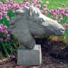 Horse's Head Stone Garden Ornament
