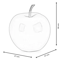 Iconic Apple 30cm Graffiti Resin Indoor Sculpture