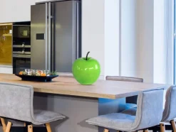 Iconic Apple 30cm Green Resin Indoor Sculpture