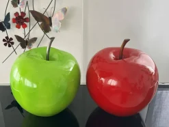 Iconic Apple 30cm Red Resin Indoor Sculpture