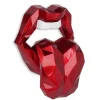 Iconic Lips 42cm Red Resin Wall Sculpture