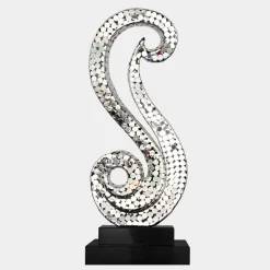Iconic Symphony 85cm Silver Metal Indoor Sculpture