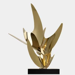 Infinite Bloom 71cm Gold Metal Indoor Sculpture