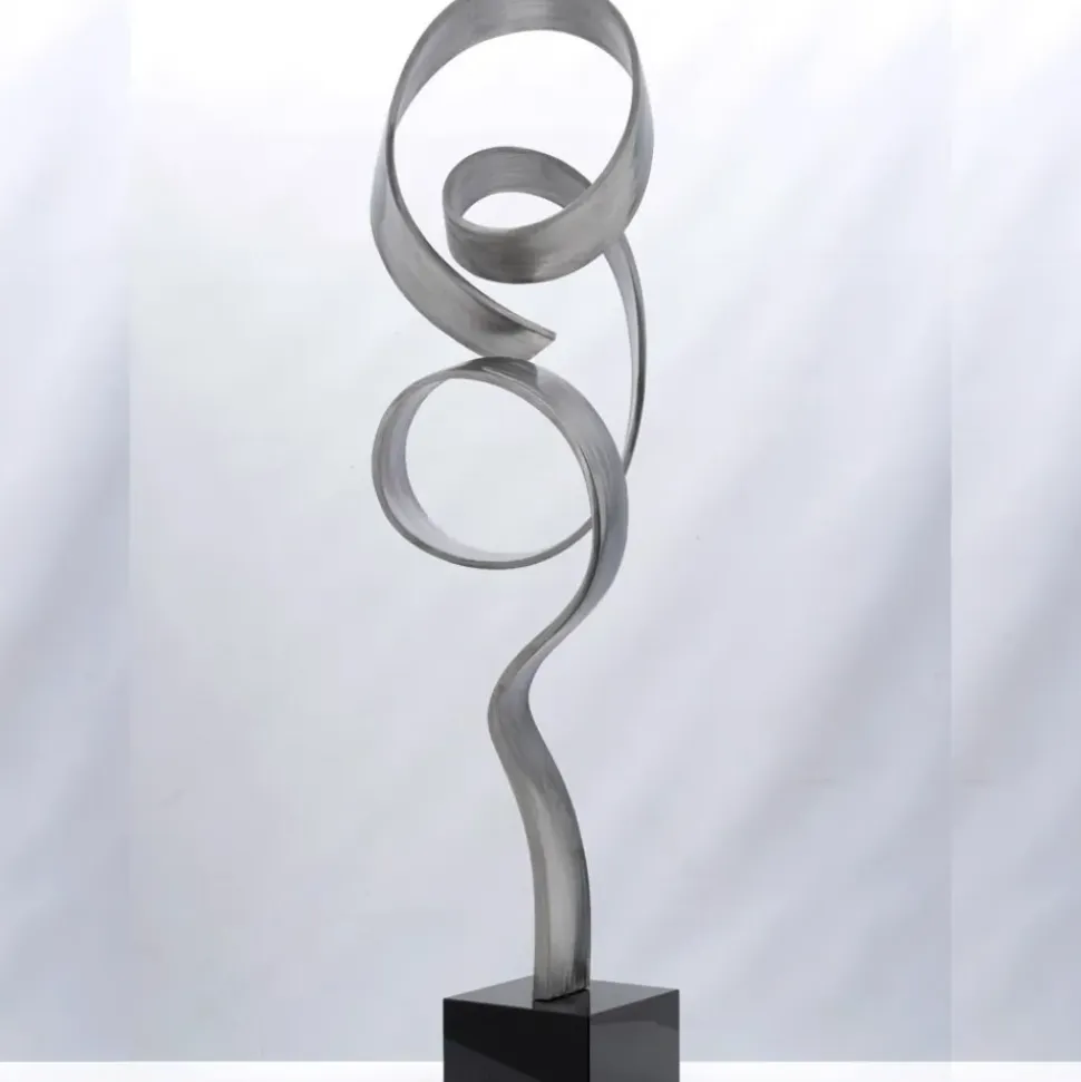 Infinite 130cm Metal Stainless Metal Garden Sculpture