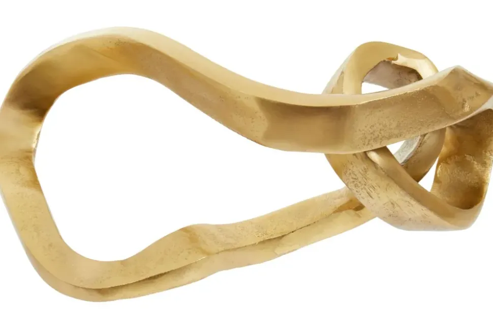 Infinite Loop 17cm Gold Metal Indoor Sculpture