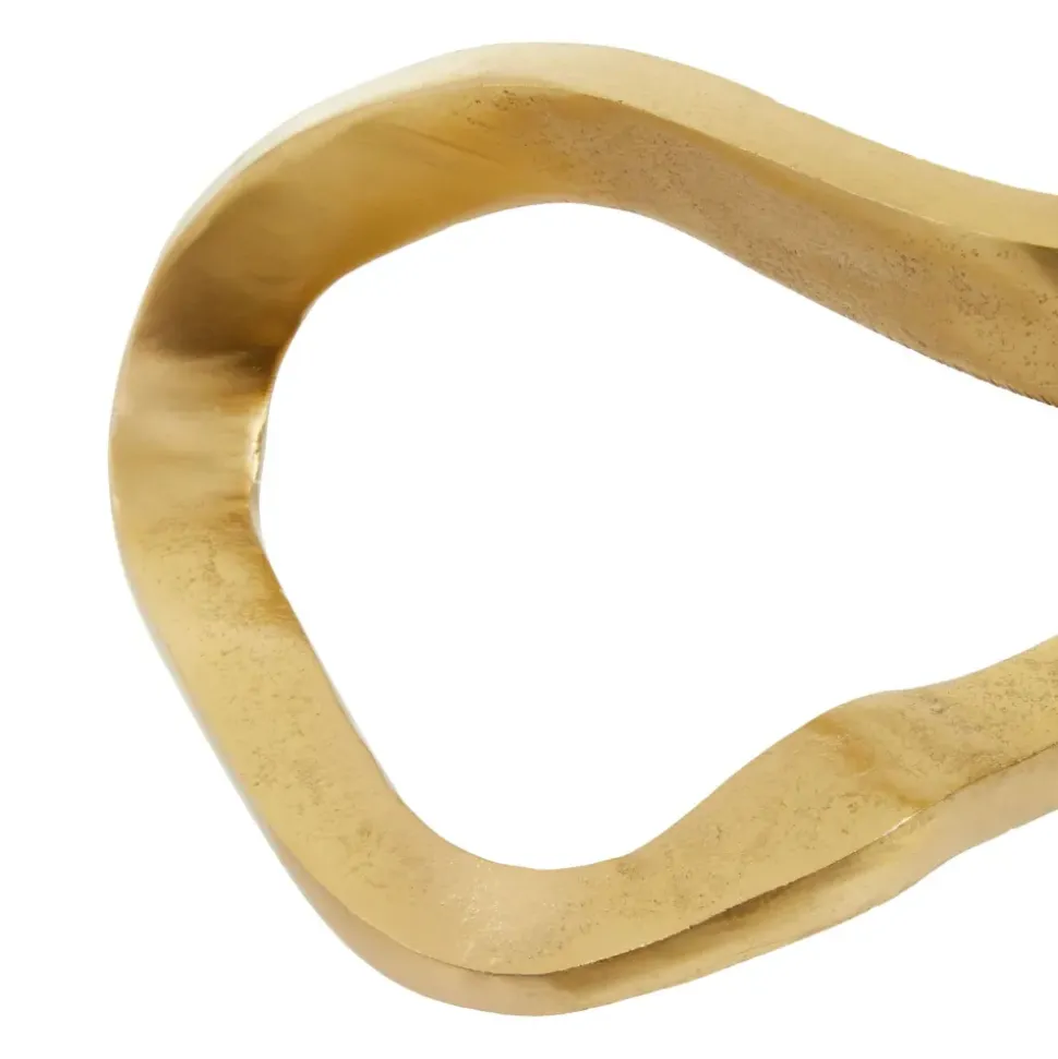 Infinite Loop 17cm Gold Metal Indoor Sculpture