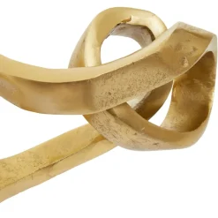 Infinite Loop 17cm Gold Metal Indoor Sculpture