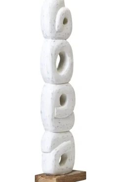 Infinite Quartet 61cm White Wood Indoor Sculpture