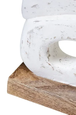 Infinite Quartet 61cm White Wood Indoor Sculpture