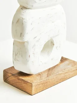 Infinite Quartet 61cm White Wood Indoor Sculpture