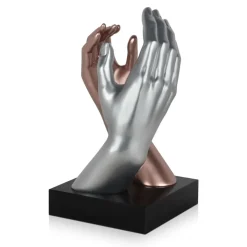 Infinite Touch 36cm Bronze Resin Indoor Sculpture